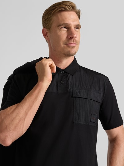 BOSS Orange Regular Fit Poloshirt aus reiner Baumwolle Modell 'PE_PANEL' Black 3