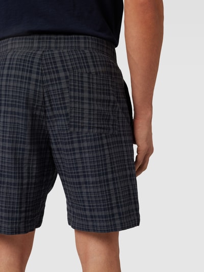 JAKE*S STUDIO MEN Shorts mit Karomuster Marine 3