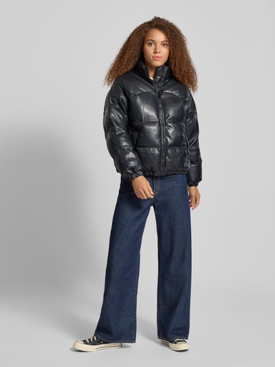 Levi's® Gewatteerd jack met opstaande kraag, model 'NOE WESTERN PUFFER' Zwart - 1