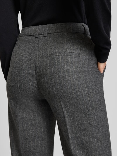 Marc O'Polo Schmale Hose aus Woll-Mix  Mittelgrau Melange 3