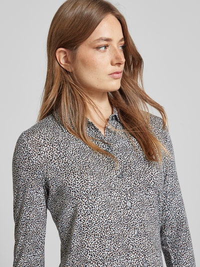 Marc O'Polo Regular fit jersey blouse van elastische viscosemix met printmotief  - 3