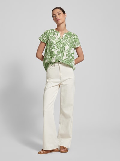 Soyaconcept Blouseshirt met paisleymotief Groen - 1