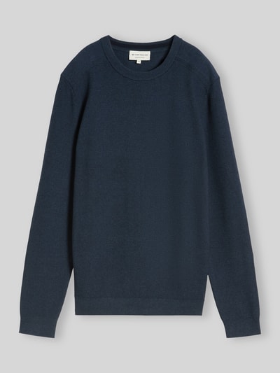 Tom Tailor Pullover mit strukturierter Feinstrickoptik Blau 2
