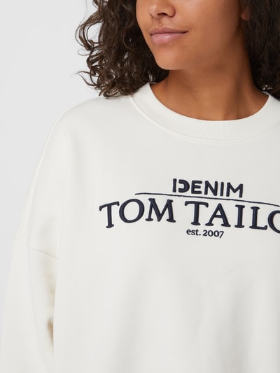 Tom Tailor Denim Bluza z bawełny  Złamany biały 3