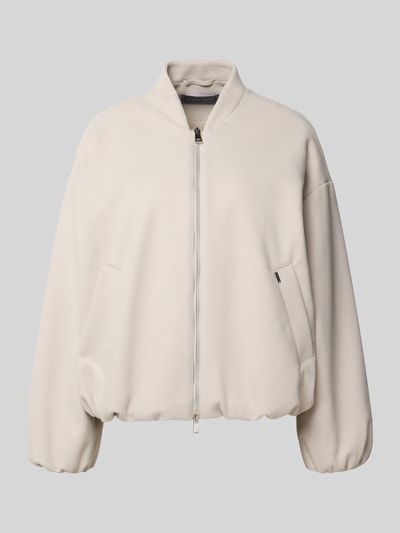 WHITE LABEL Jacke mit überschnittenen Schultern und Zweiwege-Reißverschluss Ecru 2