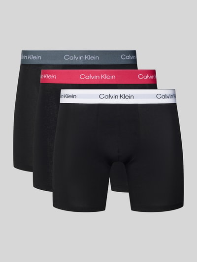 Calvin Klein Underwear Boxershorts mit elastischem Logo-Bund im 3er-Pack Black 1