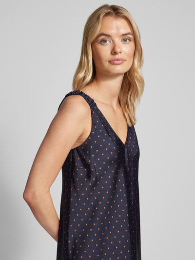 ROBE LÉGÈRE Maxi-jurk met V-hals Marineblauw - 3