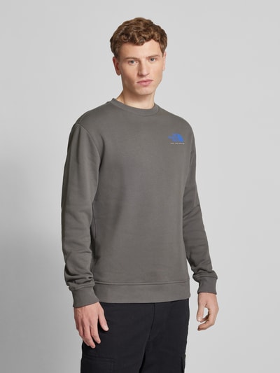 The North Face Sweatshirt met labelprint, model 'GRAPHIC' Antraciet - 4