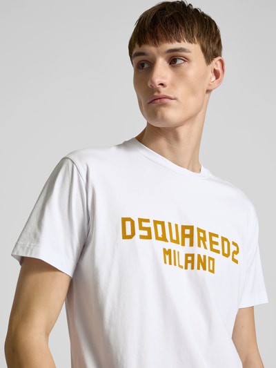 Dsquared2 T-Shirt mit Label-Detail Weiss 3