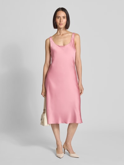 Lauren Ralph Lauren Sukienka o długości do kolan z okrągłym dekoltem model ‘CARESHA’ Brudnoróżowy 1