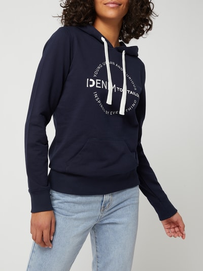 Tom Tailor Denim Hoodie aus Baumwolle  Dunkelblau 4