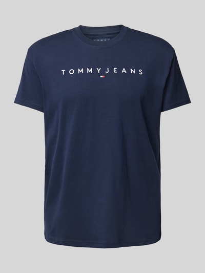 Tommy Jeans T-Shirt mit Label-Stitching Marine 2