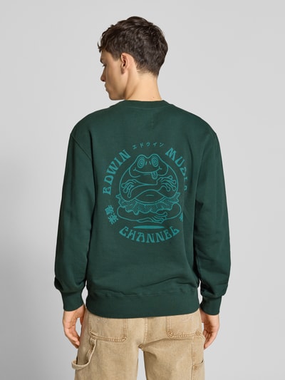 Edwin Sweatshirt met ronde hals Donkergroen - 4
