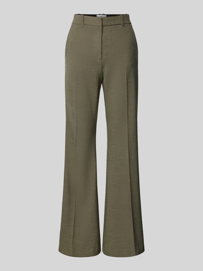 Mango Flared Cut Hose mit Bügelfalten Modell 'LIAM' Khaki 1