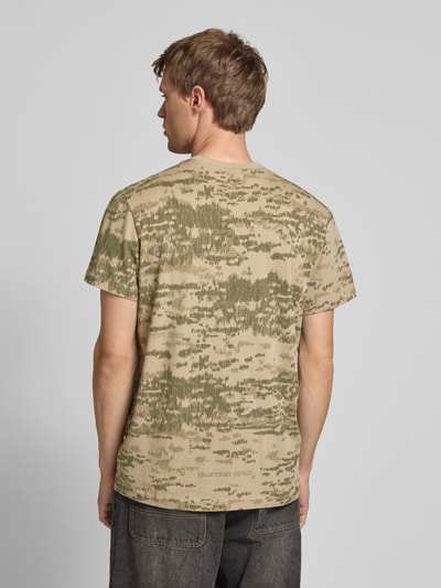 G-Star Raw T-Shirt mit Rundhalsausschnitt und Brusttasche Beige 5