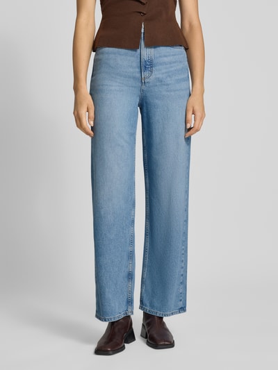 Marc O'Polo Jeansy z szeroką nogawką z mieszanki bawełny i lyocellu model ‘TOLVA’ Jeansowy niebieski 4