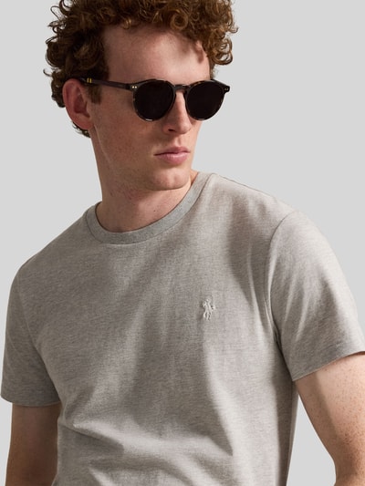 Polo Ralph Lauren Regular Fit T-Shirt aus reiner Baumwolle Hellgrau 3
