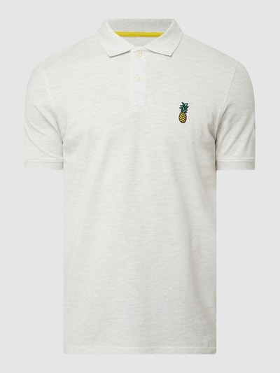 Montego Poloshirt mit Print  Offwhite Melange 2