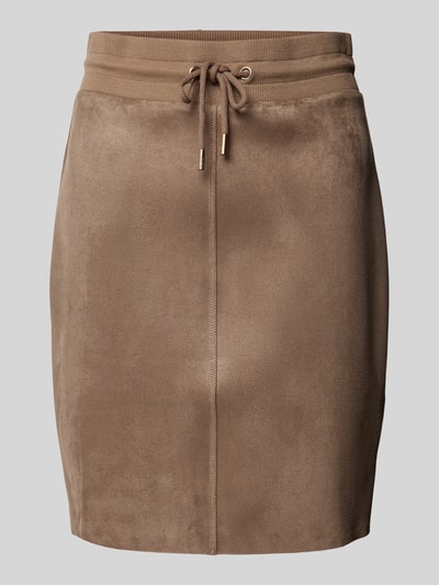 Guess Knielange rok in wildleerlook, model 'TAMARA' Taupe - 2