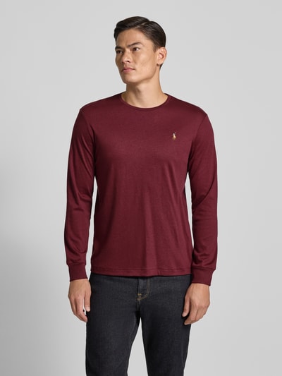 Polo Ralph Lauren Longsleeve mit gerippten Abschlüssen Bordeaux 4