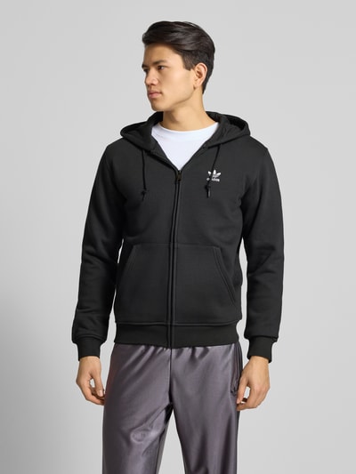 adidas Originals Regular fit sweatjack met logostitching Zwart - 4