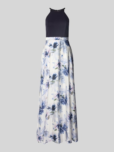 Jake*s Cocktail Abendkleid im Stufen-Look Marine Melange 2