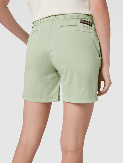 Napapijri Shorts met knoop- en ritssluiting, model 'NARIE' Mintgroen - 3