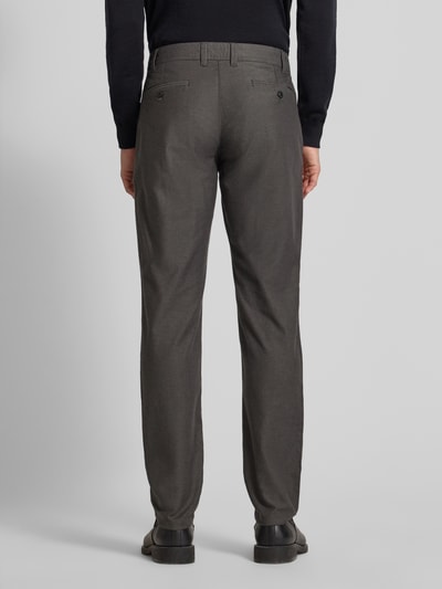 MCNEAL Slim Fit Stoffhose mit französischen Eingrifftaschen Dunkelgrau Melange 5