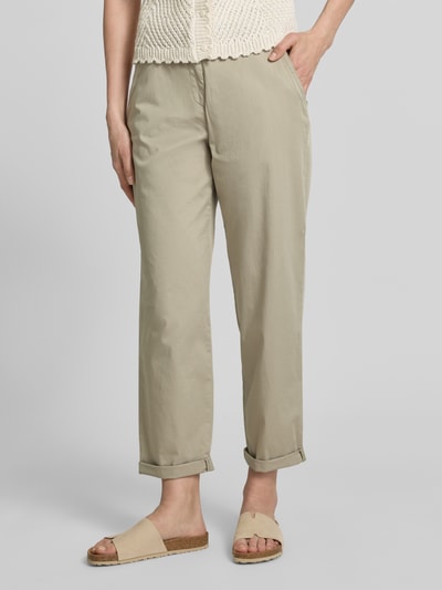 Raphaela By Brax Regular Fit Chino aus Baumwoll-Mix Modell 'CARRIE' Khaki 4