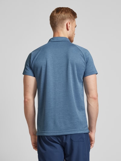 Joy Regular fit poloshirt met logoprint, model 'IVO' Rookblauw - 5