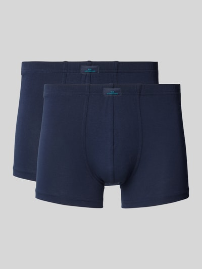 Götzburg Wäsche Boxershorts mit Label-Detail Marine 1