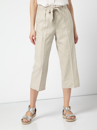 Esprit Culotte mit Gürtel zum Binden Beige 3