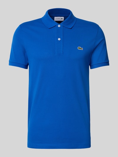 Lacoste Koszulka polo o kroju slim fit z czystej bawełny Królewski niebieski 2