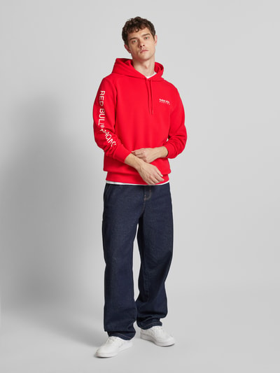 RED BULL RACING X PEPE JEANS Hoodie met labelprints - RED BULL RACING x Pepe Jeans Rood - 1