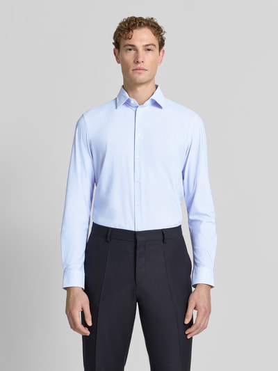 Jake*s Slim Fit Business-Hemd mit Kentkragen Bleu 4