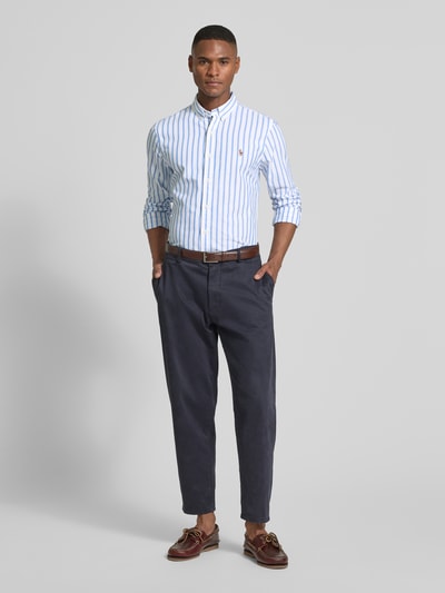 Polo Ralph Lauren Koszula casualowa o kroju slim fit z kołnierzykiem typu button down i wyhaftowanym logo Jasnoniebieski 1