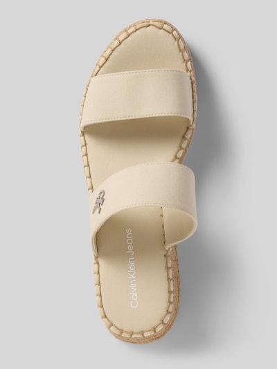 Calvin Klein Jeans Sandalen mit Label-Detail Beige 3