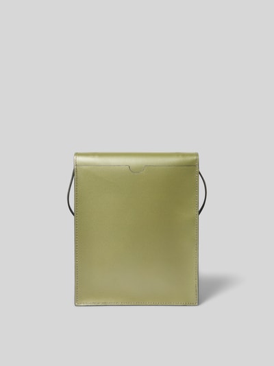 Marni Portemonnaie mit Label-Print Oliv 4