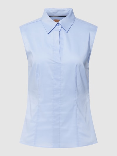 BOSS Bluse mit Umlegekragen Modell 'Bashiva' Bleu 2