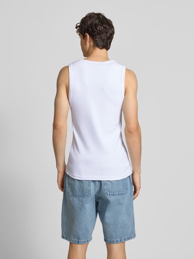 Pegador Tanktop mit Logo-Stitching und Rundhalsausschnitt Weiss 5