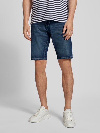 Tom Tailor Slim Fit Jeansshorts aus Baumwoll-Mix Modell 'JOSH' Dunkelblau 4