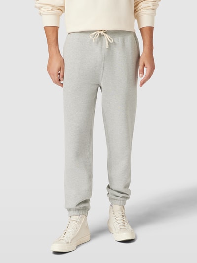 Polo Ralph Lauren Sweatpants mit Logo-Stitching Modell 'ATHLETIC' Hellgrau meliert 4