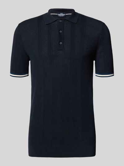 Superdry Koszulka polo z wyhaftowanym logo Granatowy 2