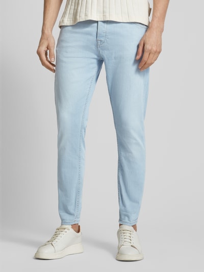 GABBA Slim fit jeans in 5-pocketmodel, model 'Alex' Lichtblauw - 4