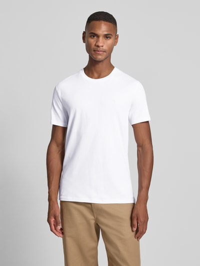 CK Calvin Klein T-Shirt mit Label-Stitching Weiss 4