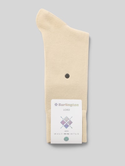 Burlington Socken mit Logo-Detail Modell 'Lord SO' Sand 3