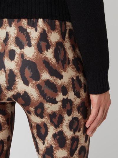 MSCH Copenhagen Leggings mit Animal-Print Beige 3