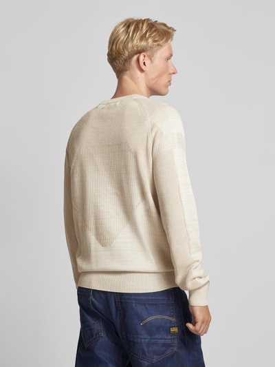 G-Star Raw Strickpullover mit Strukturmuster Offwhite 5