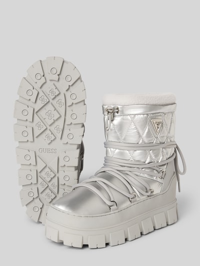 Guess Boots mit Label-Detail Modell 'UNIQUES' Silber 4