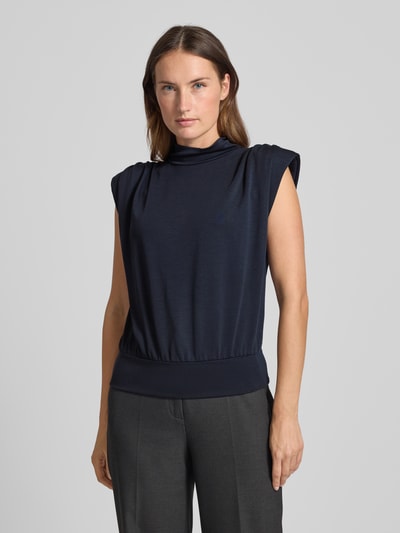 Windsor Top mit Stehkragen Marine 4